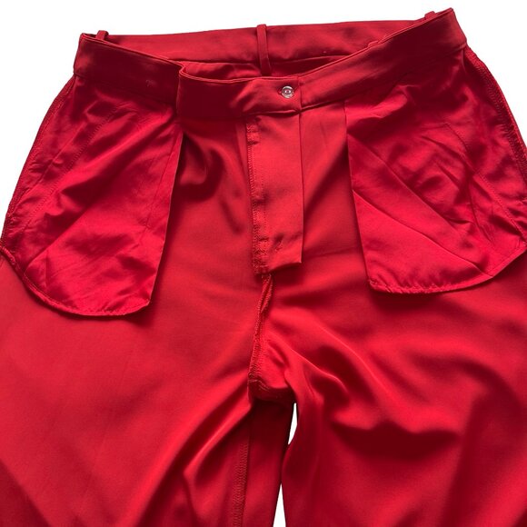 Women's Wide Leg Pants Red Size 14 from H&M. High Waisted - Picture 8 of 13